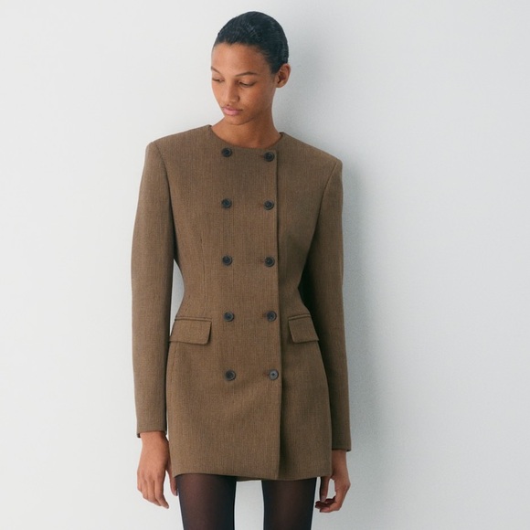 Aritzia Jackets & Blazers - Aritzia Brown Double-Breasted Blazer